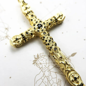 Brand New Large Richly Ornamented Cross Pendant, 925 Sterling Silver Masterful Jewellery Vintage Gift For Women and Men - The Jewellery Supermarket